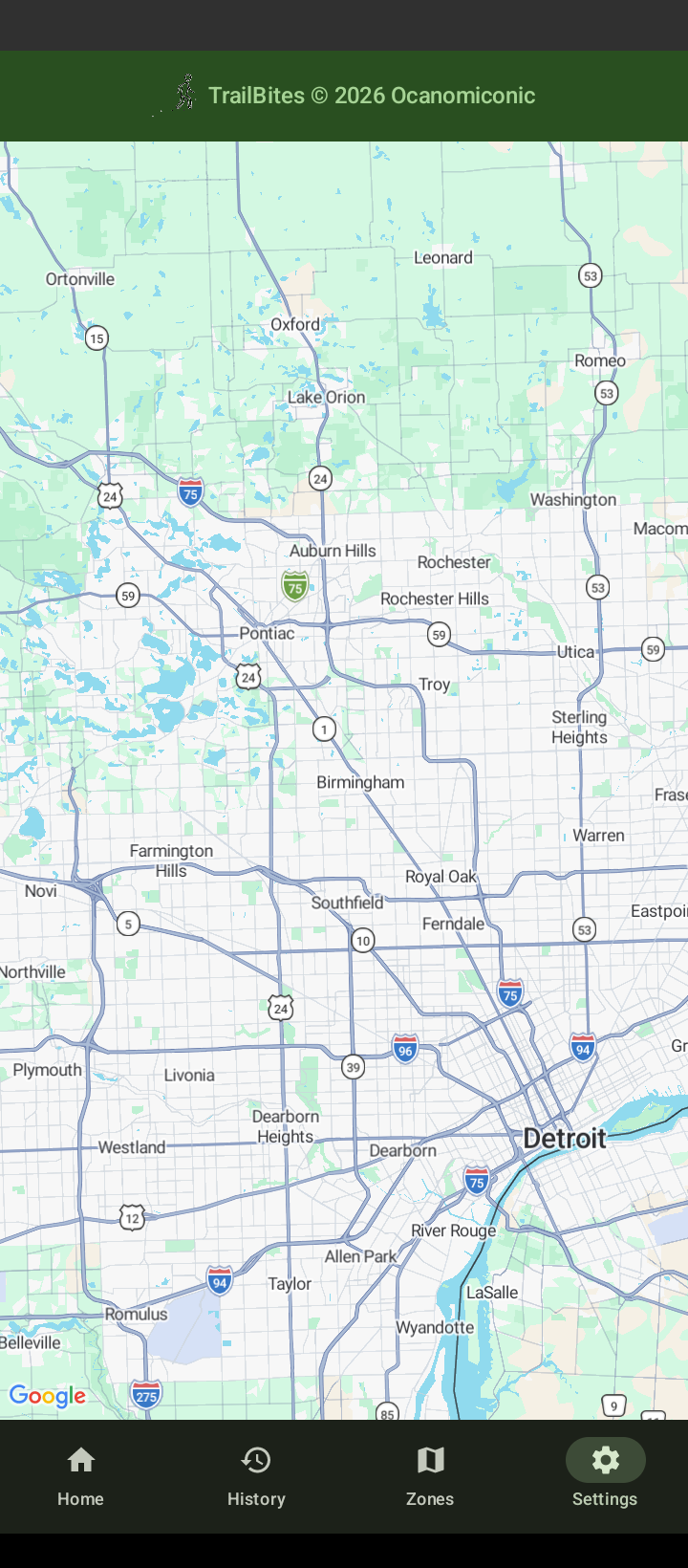 Main Map View